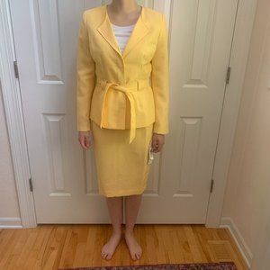Sharagano Yellow Womens Suit